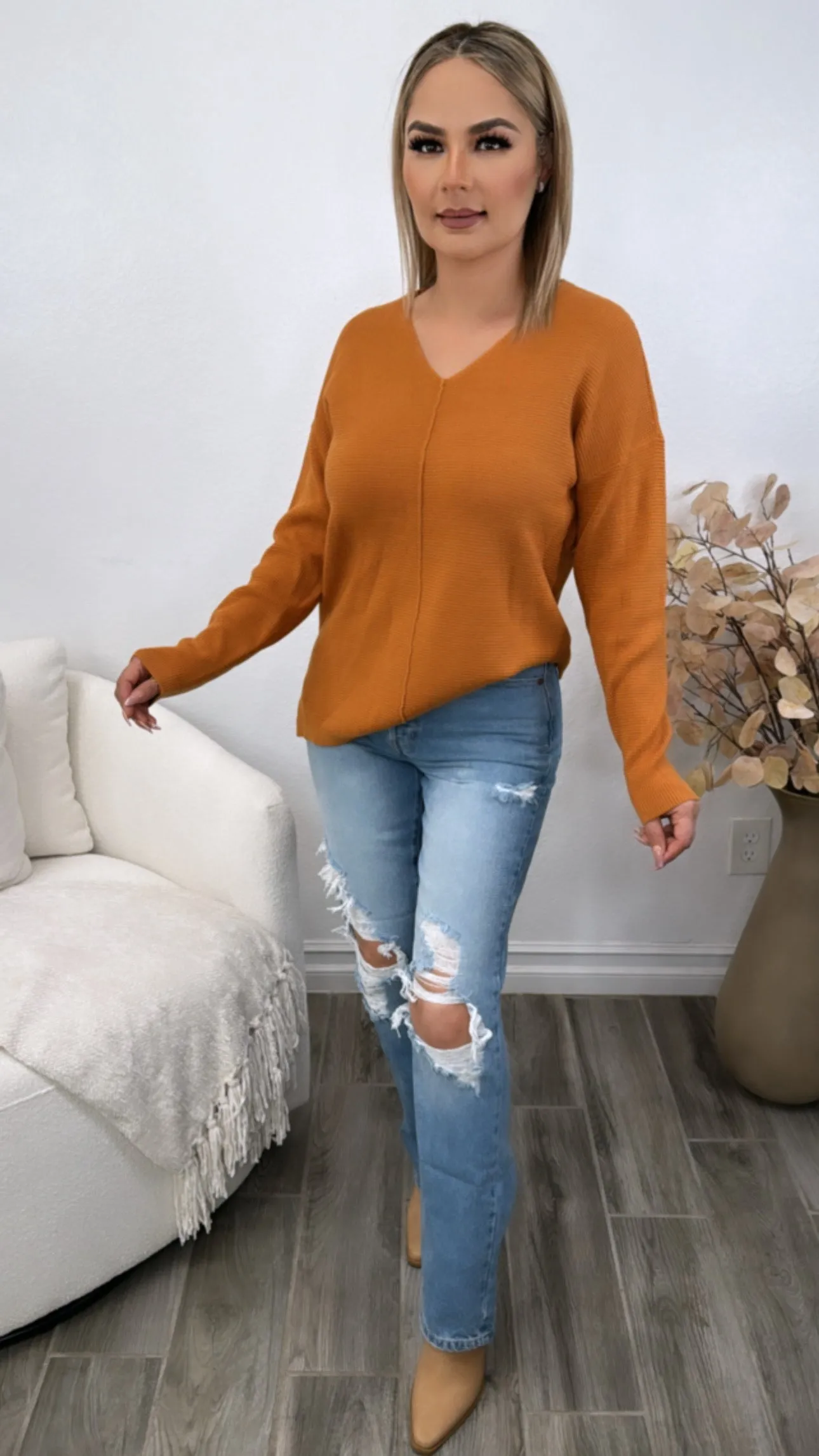 CASEY CAMEL SWEATER