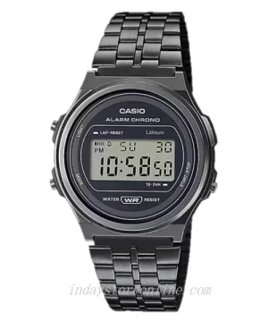 Casio Women's Watch A171WEGG-1A Stainless Steel Band Adjustable Clasp Battery life: 7 years