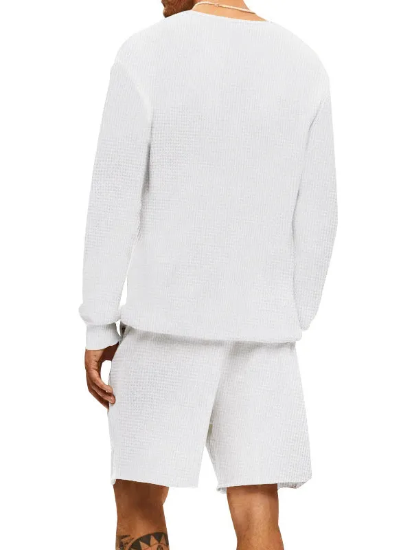 Casual Sports Shorts Long Sleeve Tracksuit Sets
