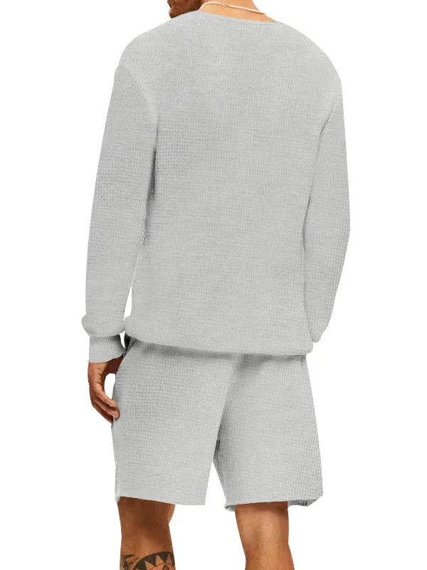 Casual Sports Shorts Long Sleeve Tracksuit Sets