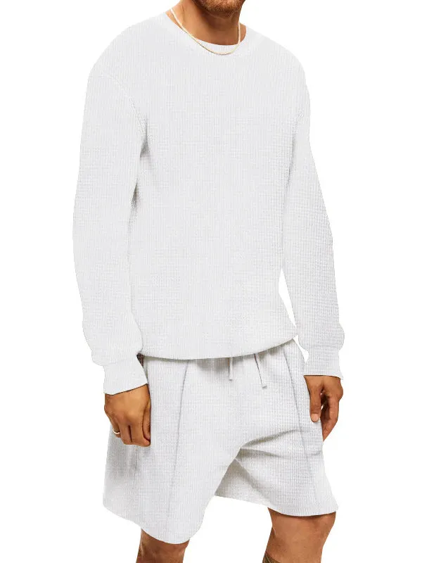Casual Sports Shorts Long Sleeve Tracksuit Sets