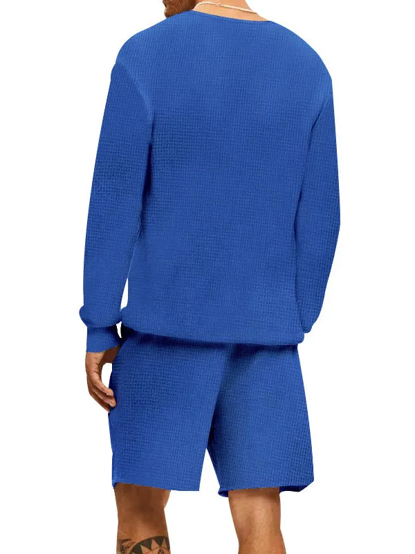 Casual Sports Shorts Long Sleeve Tracksuit Sets