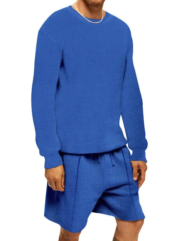 Casual Sports Shorts Long Sleeve Tracksuit Sets