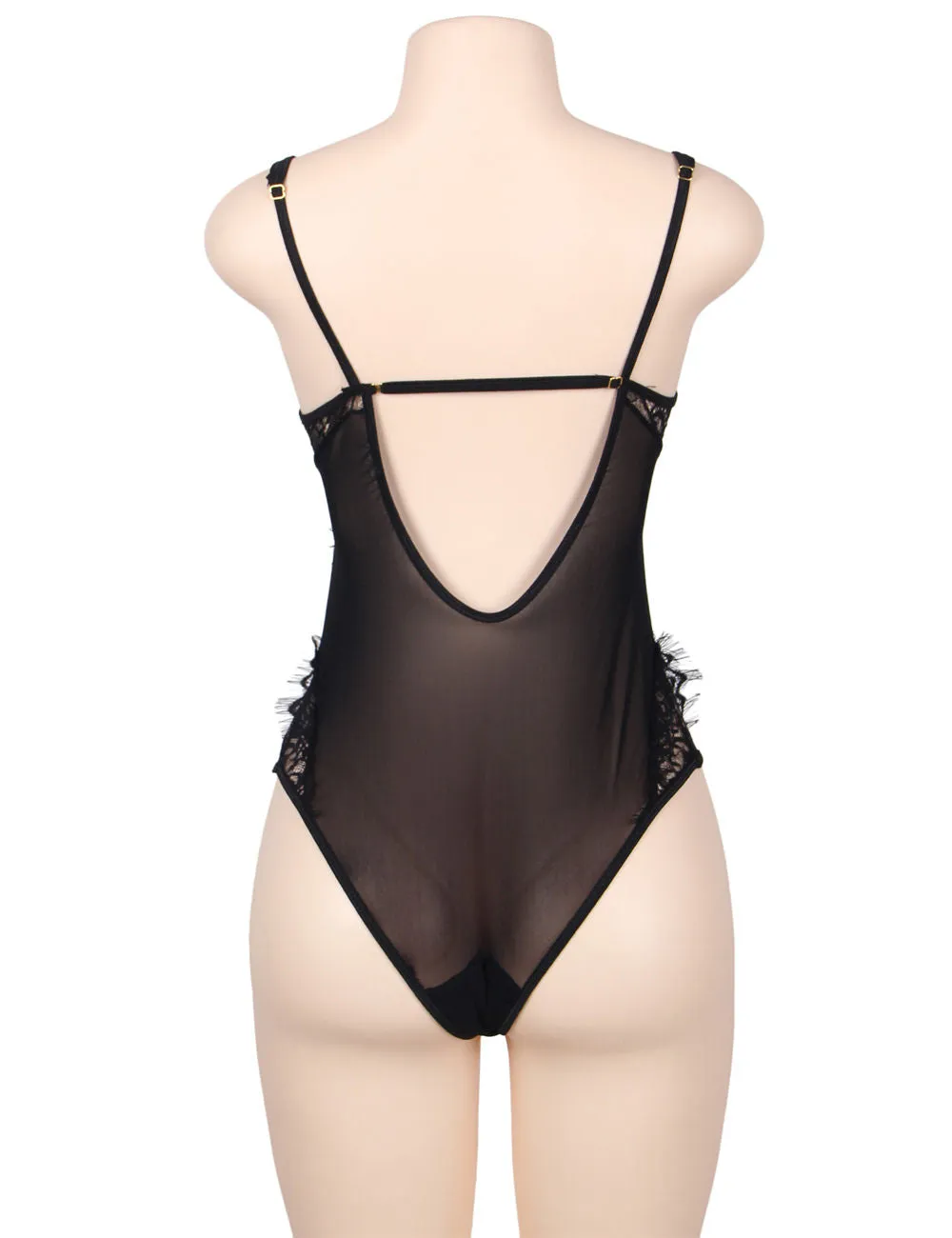 Chic Kissable White Backless Teddy With Underwire Lingerie Egypt