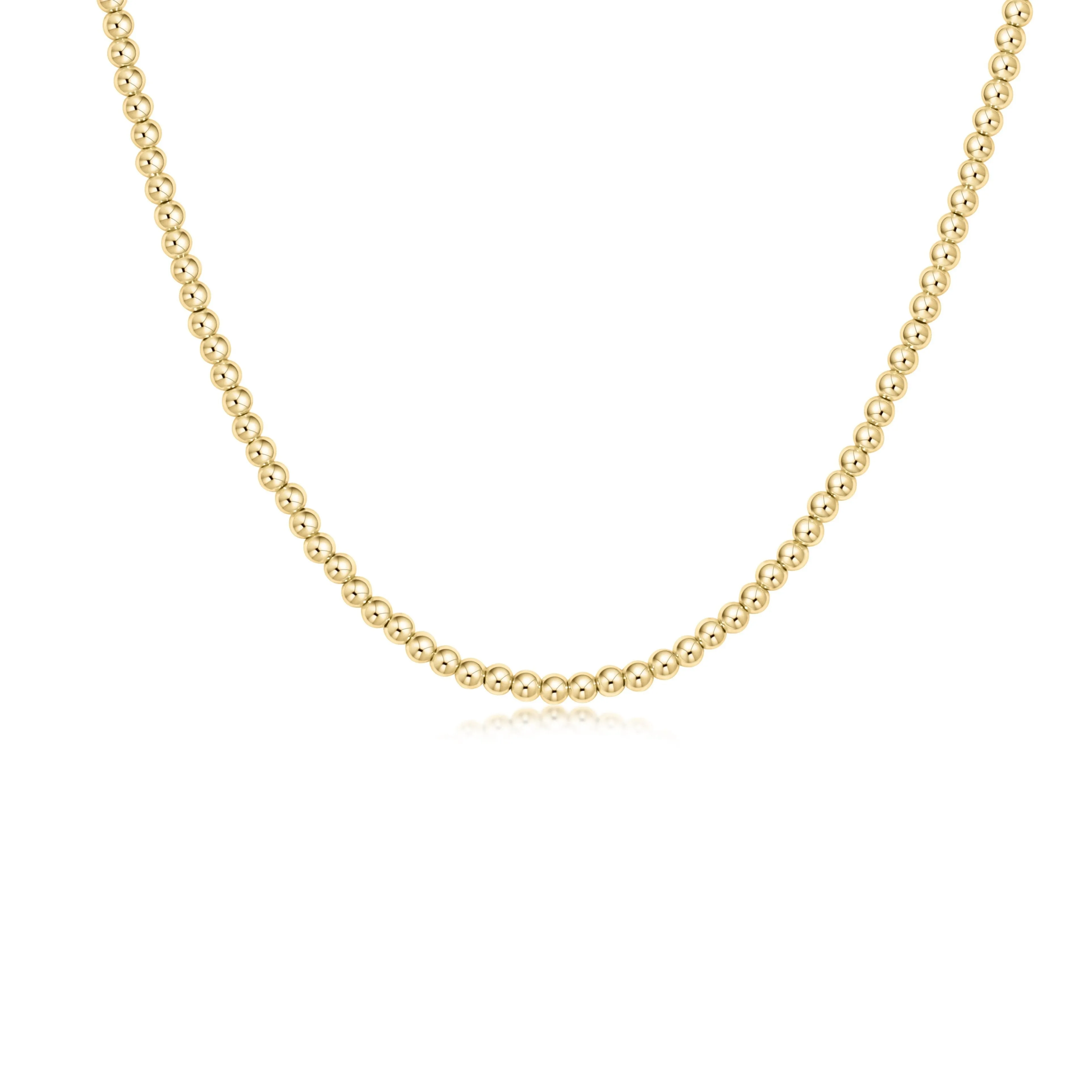 Choker Classic  17” Gold 3mm Bead