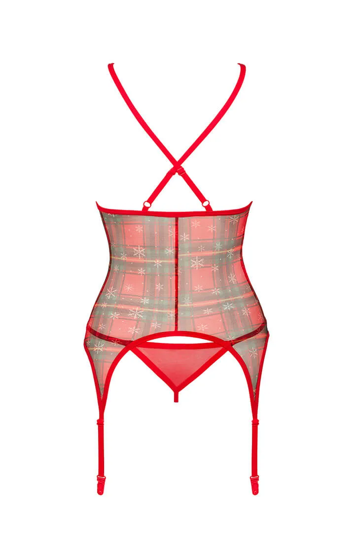 Christmas bustier lingerie set - NICE!
