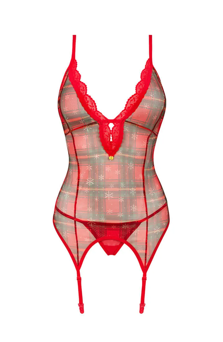 Christmas bustier lingerie set - NICE!