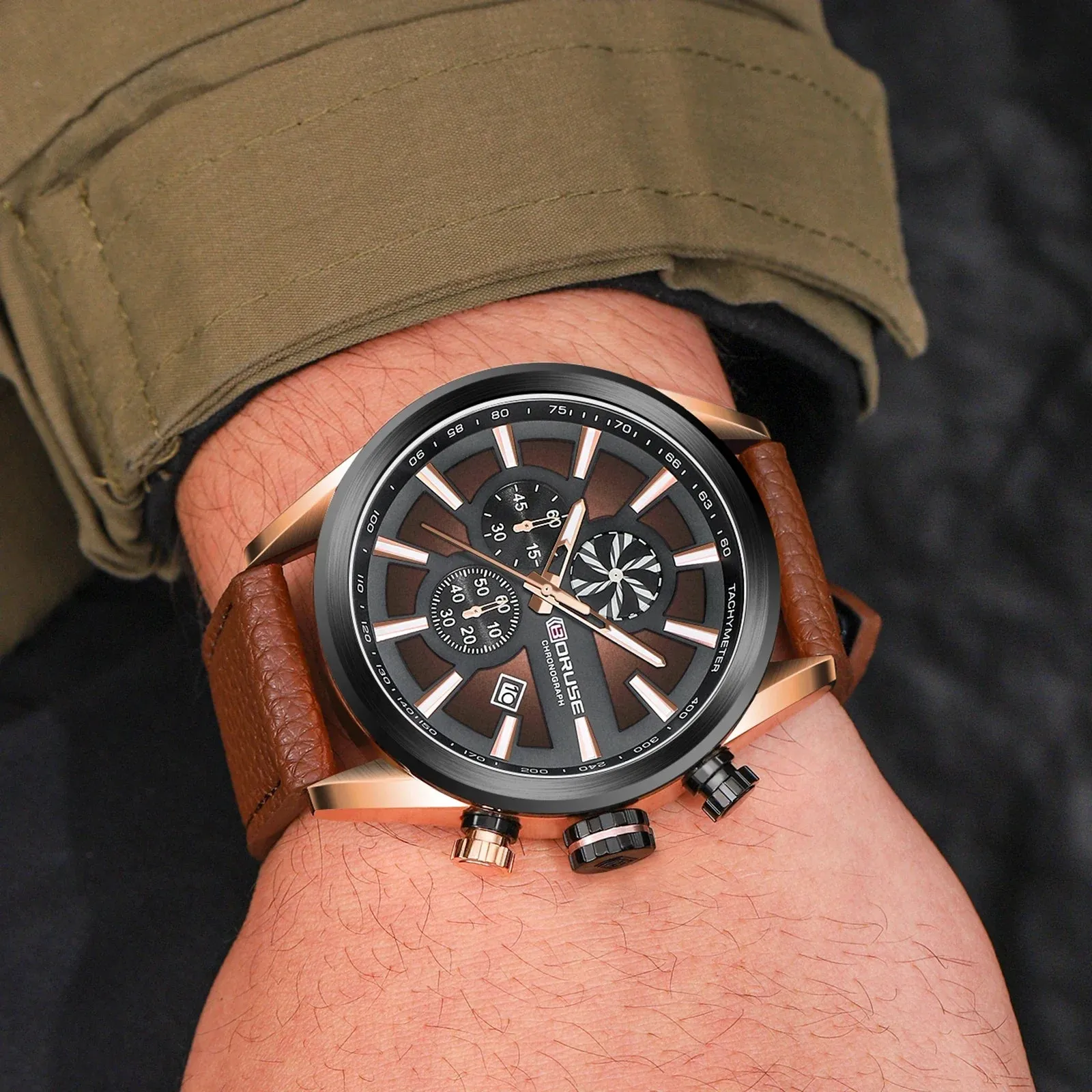 Chrono Military Sports Watch for Men