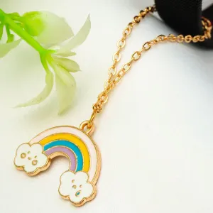 Cloudy Rainbow Chain Watch Charm