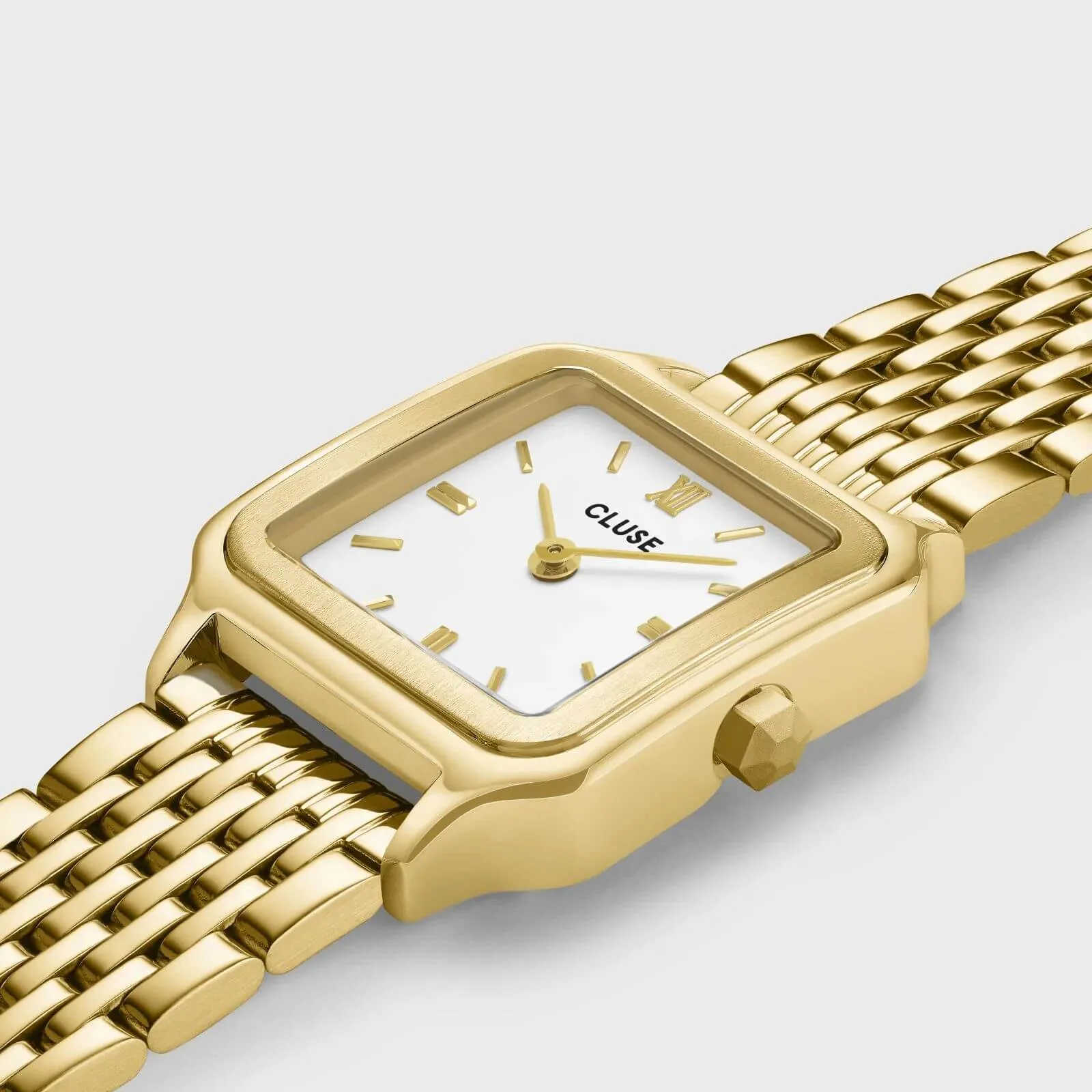 Cluse Gracieuse Petite Gold Watch - White
