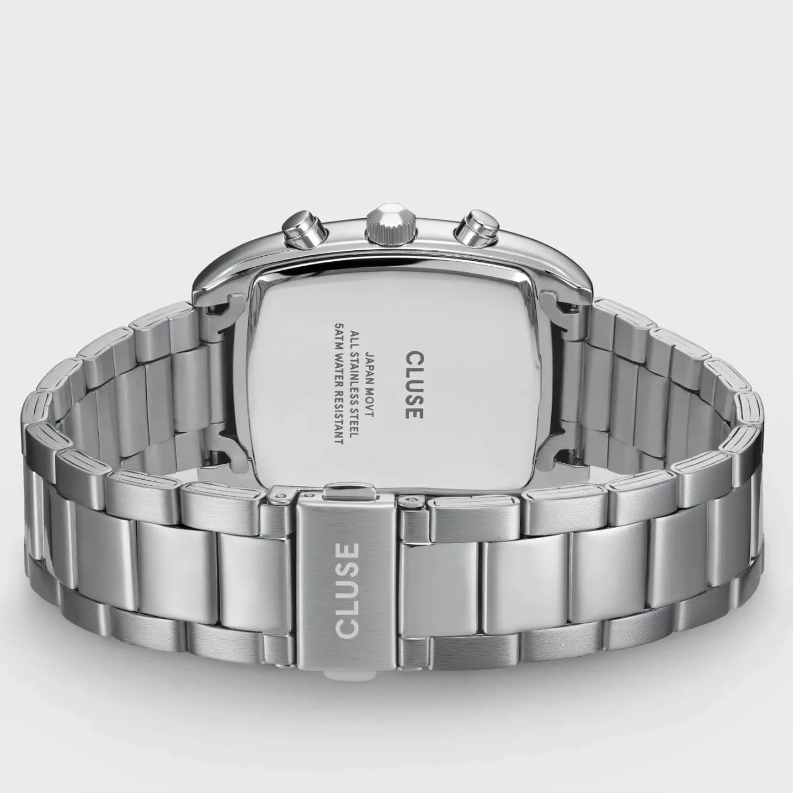 Cluse Quartaut Chrono Steel Silver Watch - Silver/Blue