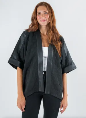 Coco Cape | Jet Black Cheetah