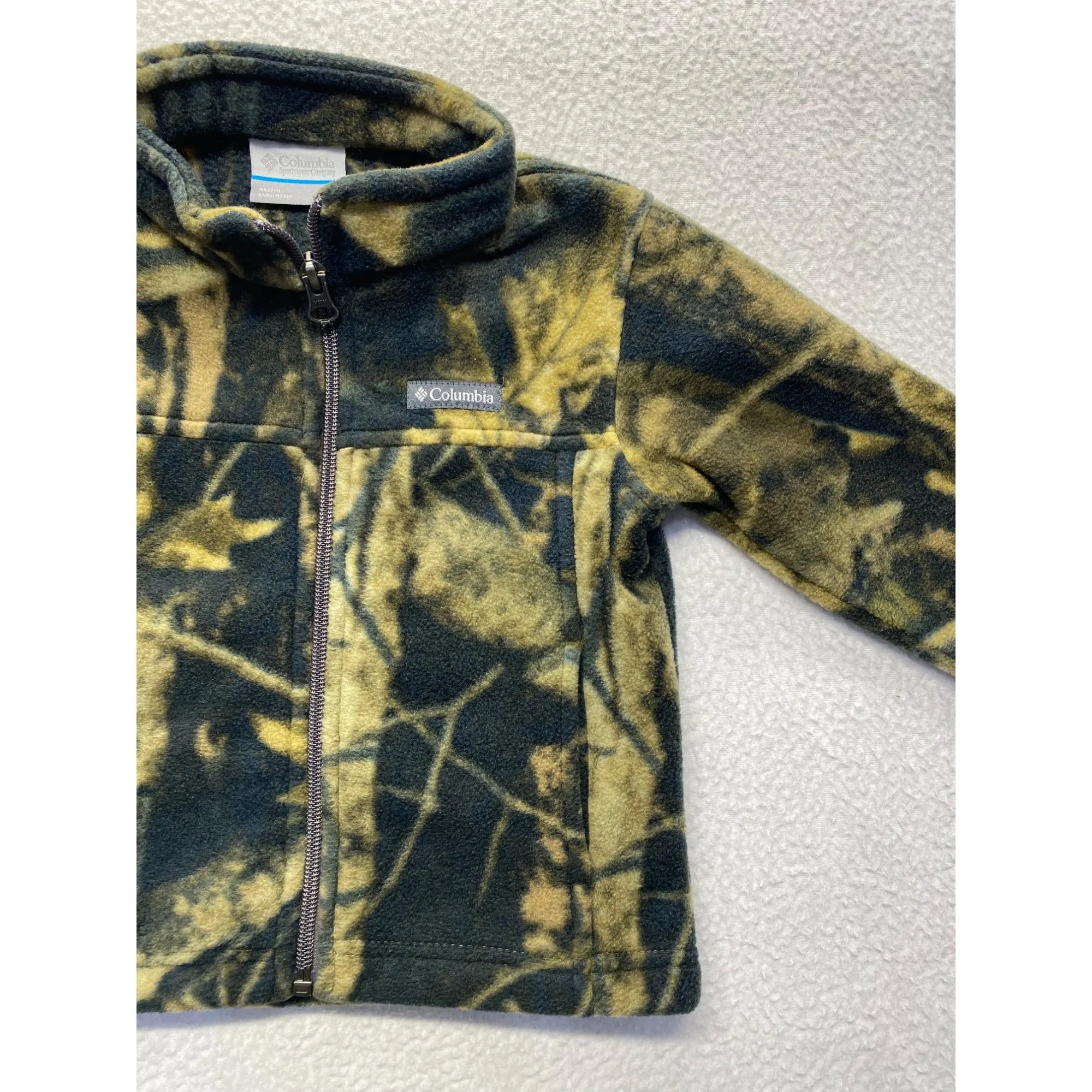 Columbia Toddler 2T Camo Fleece Jacket  Polyester Warm Outerwear #7136