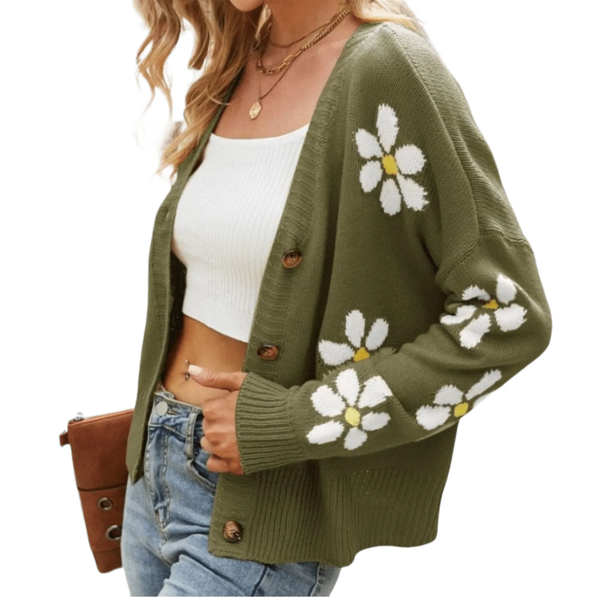Cozy Meadow Drop Shoulder Cardigan