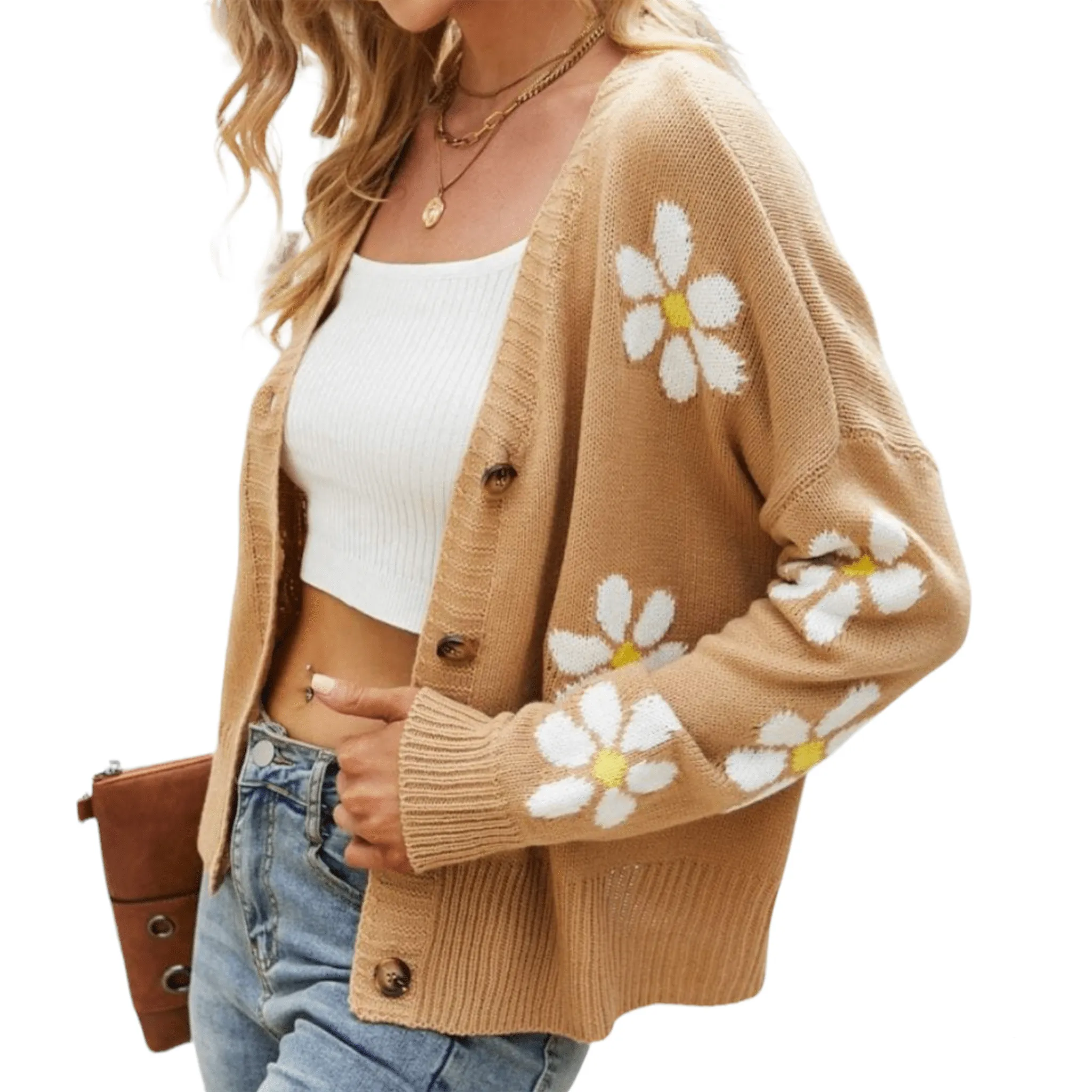 Cozy Meadow Drop Shoulder Cardigan