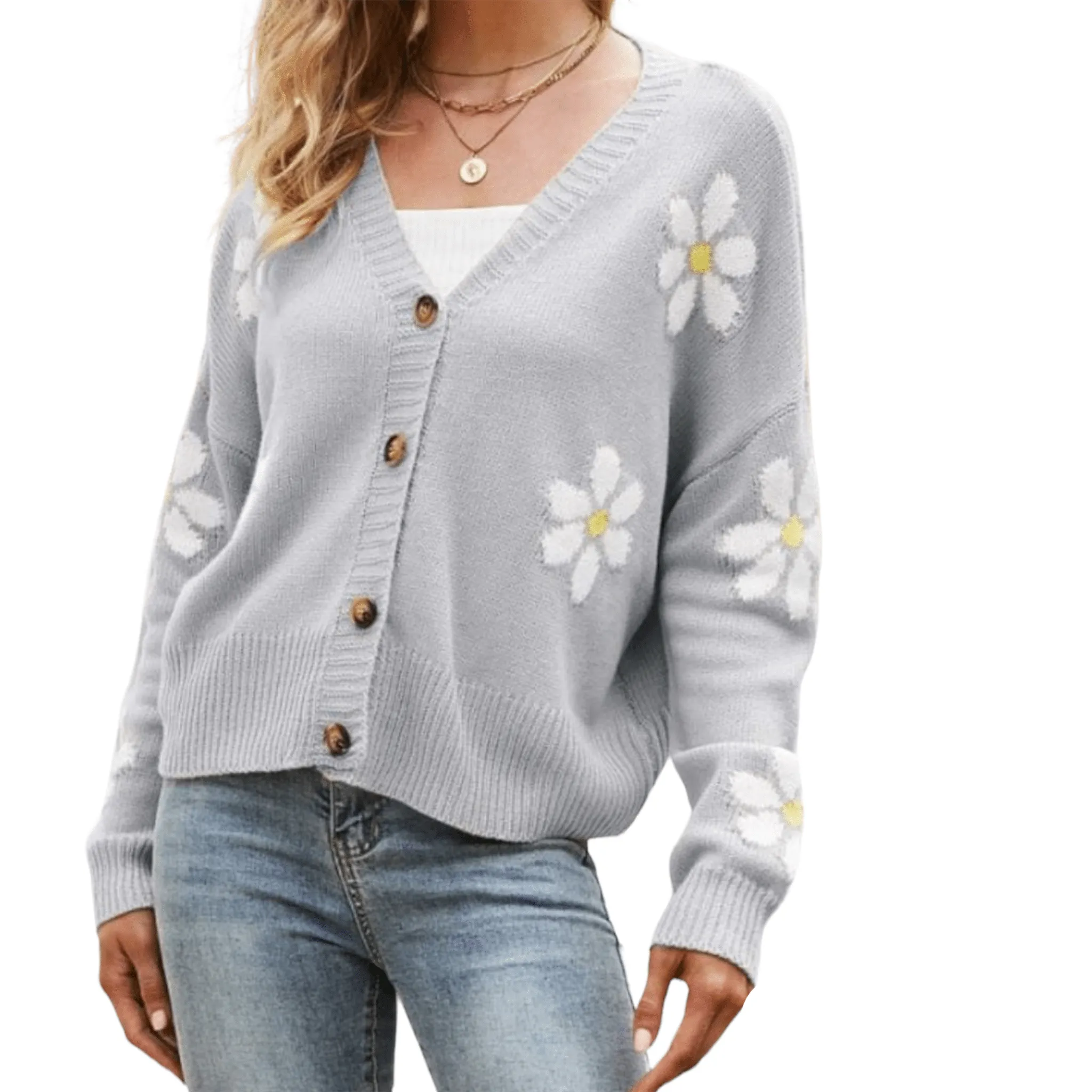 Cozy Meadow Drop Shoulder Cardigan