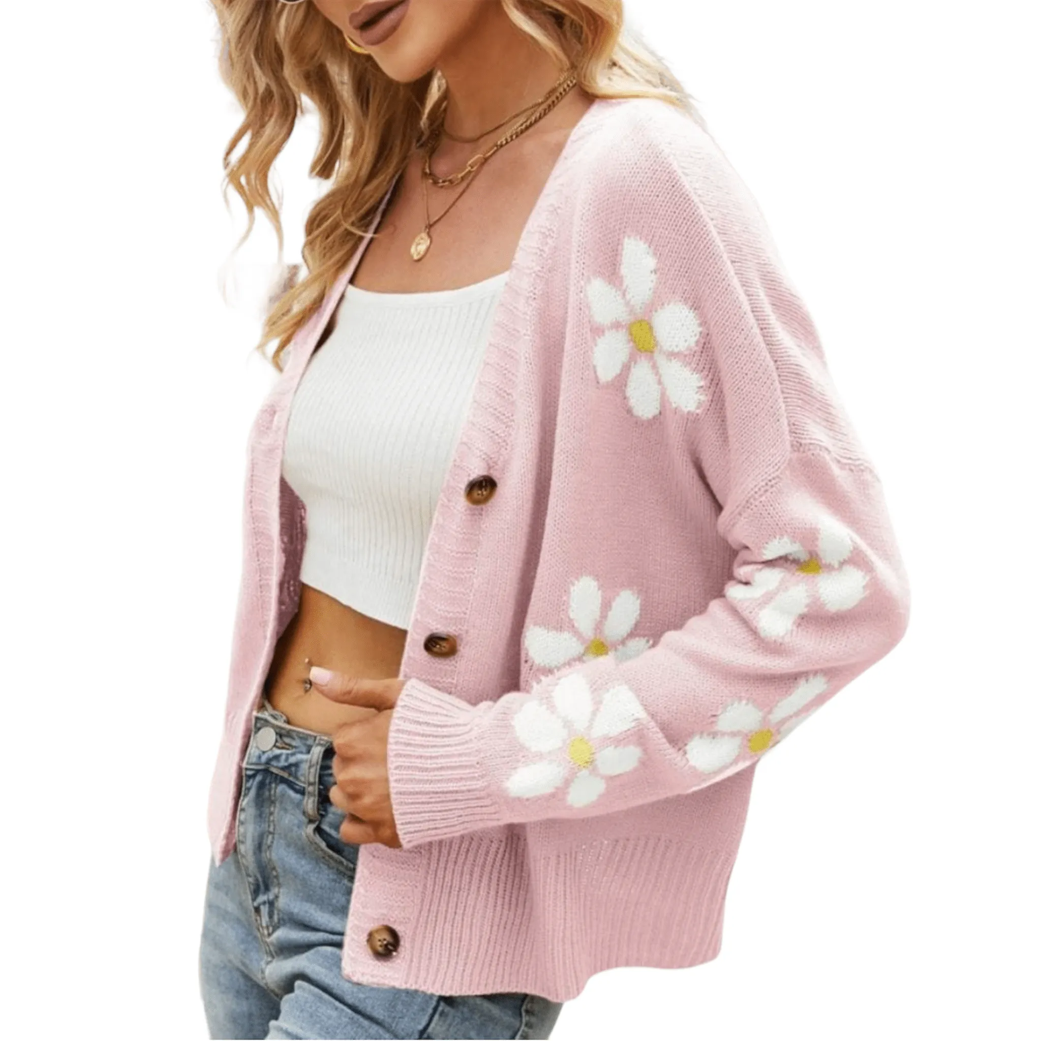 Cozy Meadow Drop Shoulder Cardigan