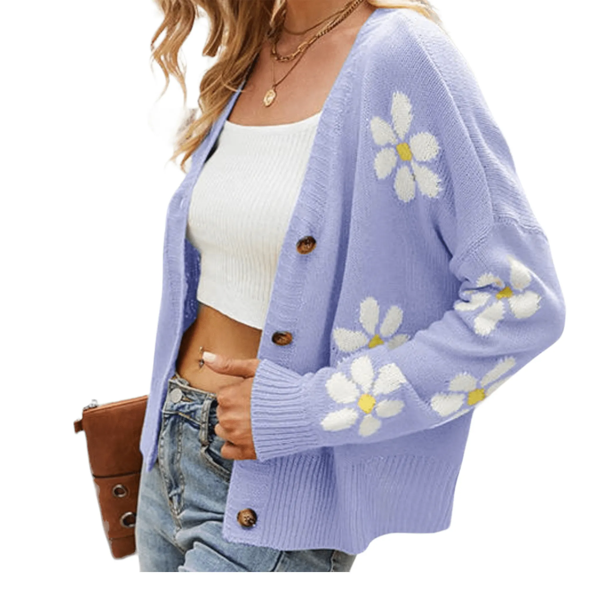 Cozy Meadow Drop Shoulder Cardigan