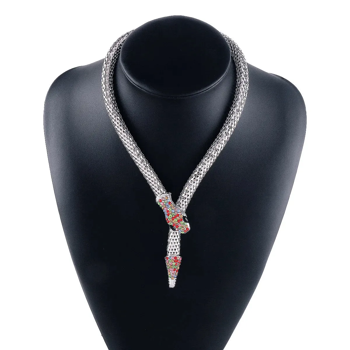 Crystal Snake Magnetic Necklace