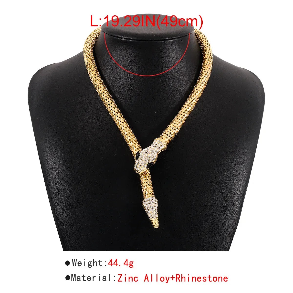 Crystal Snake Magnetic Necklace