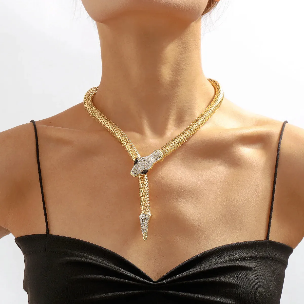 Crystal Snake Magnetic Necklace