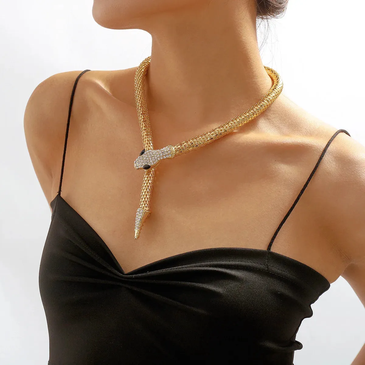 Crystal Snake Magnetic Necklace