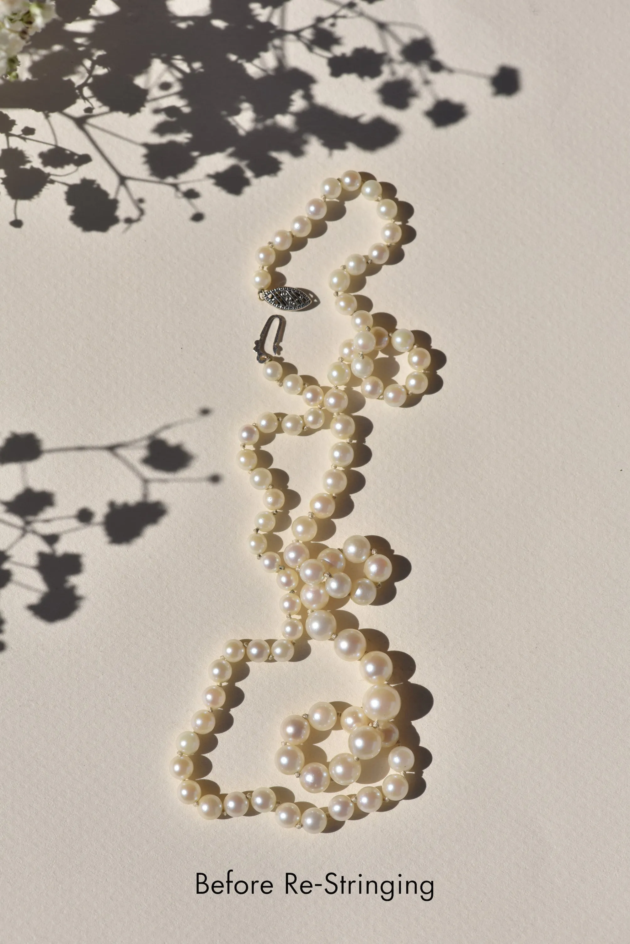 Custom Restrung Pearl Choker