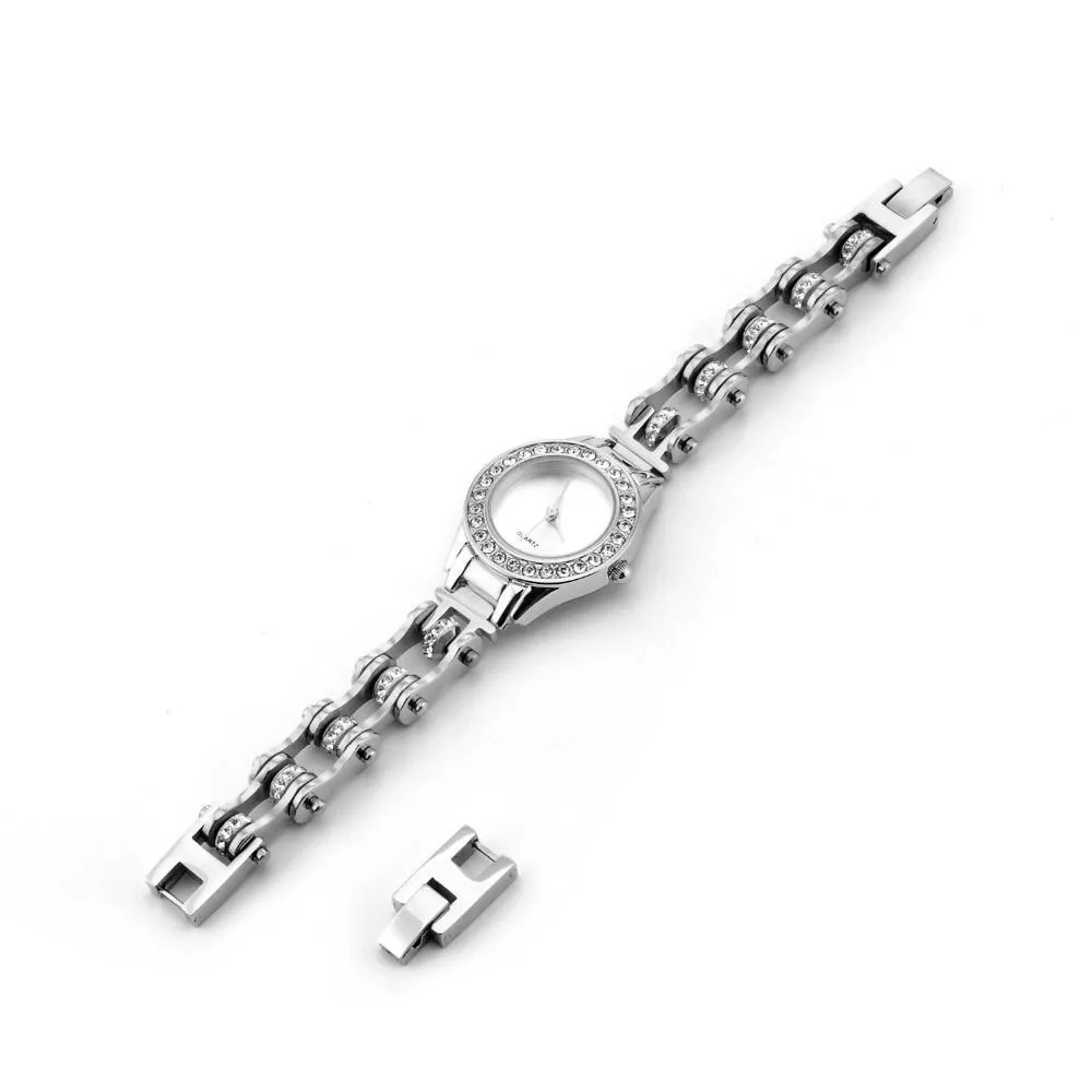Cycolinks Crystal Quartz Watch - FREE Bracelet