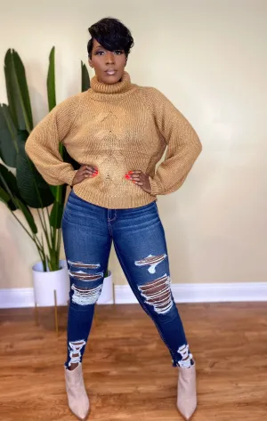DEEP CAMEL TURTLENECK