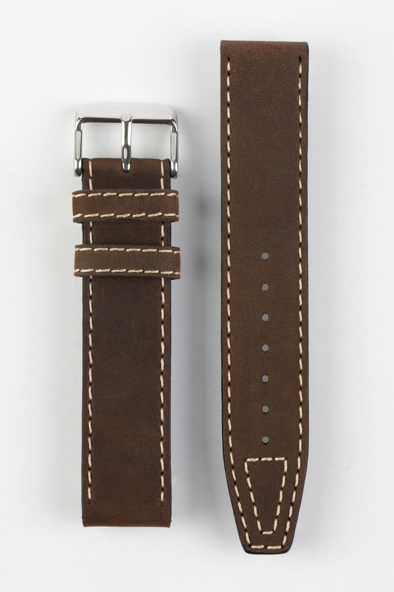 Di-Modell NEVADA Leather Watch Strap in BROWN
