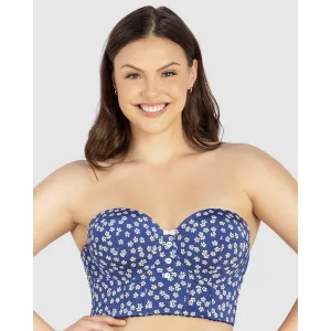 Dolly Strapless Longline Denim Bustier Bra