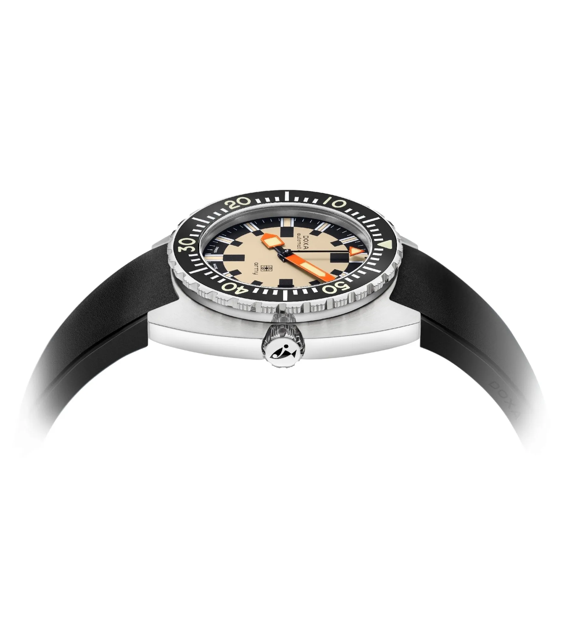 DOXA Army, stainless steel bezel