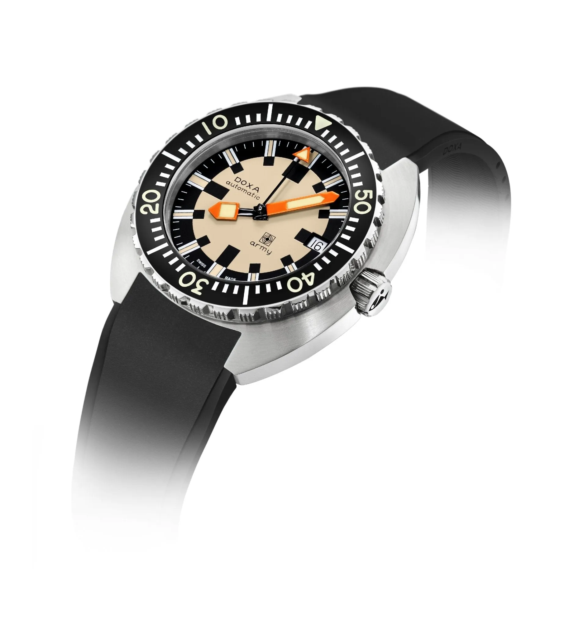 DOXA Army, stainless steel bezel