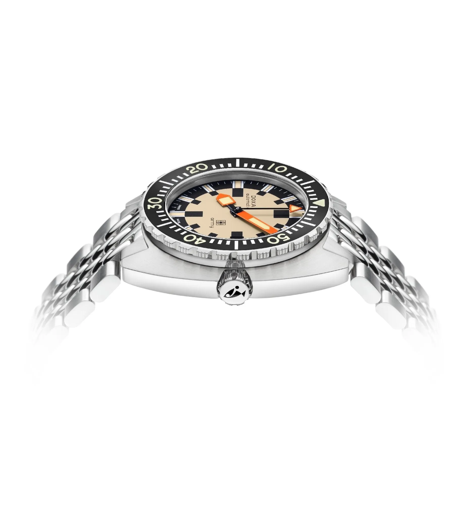 DOXA Army, stainless steel bezel
