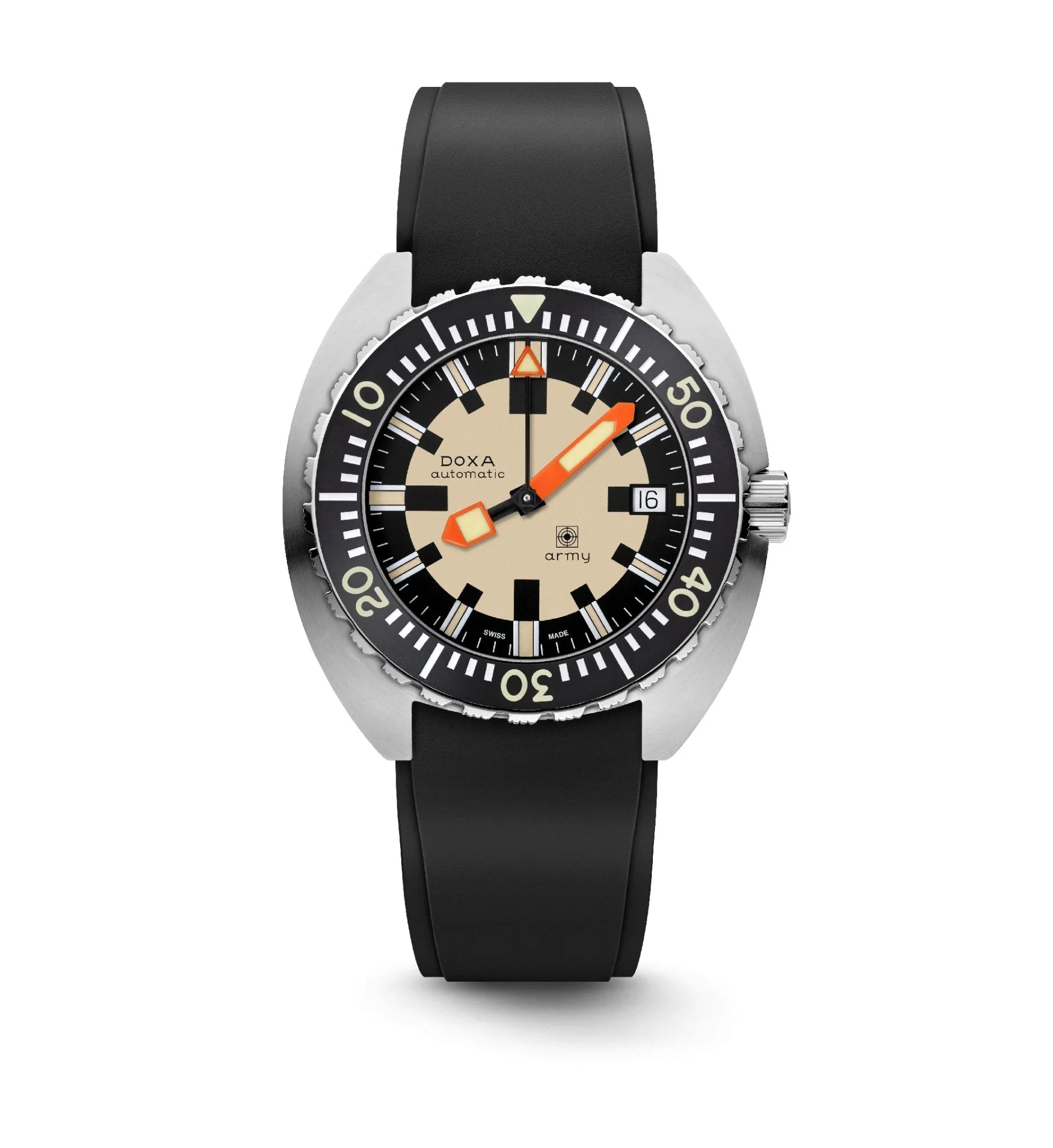 DOXA Army, stainless steel bezel