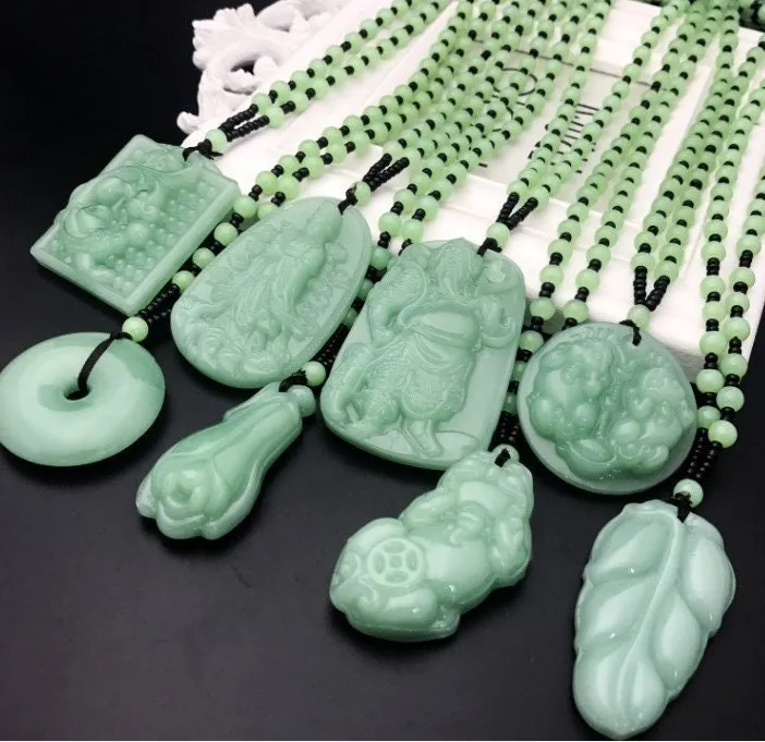 Dragon Necklace | Dragon Pendant | Jade Necklace | Jade Necklaces | Jade Pendant Necklaces | Jade Necklace Beads | Beaded Necklace | Jade