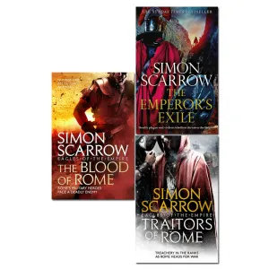 Eagles of the Empire book Series 17-19 Collection 3 Books Set by Simon Scarrow (Exile , Rome, Blood of Rome)