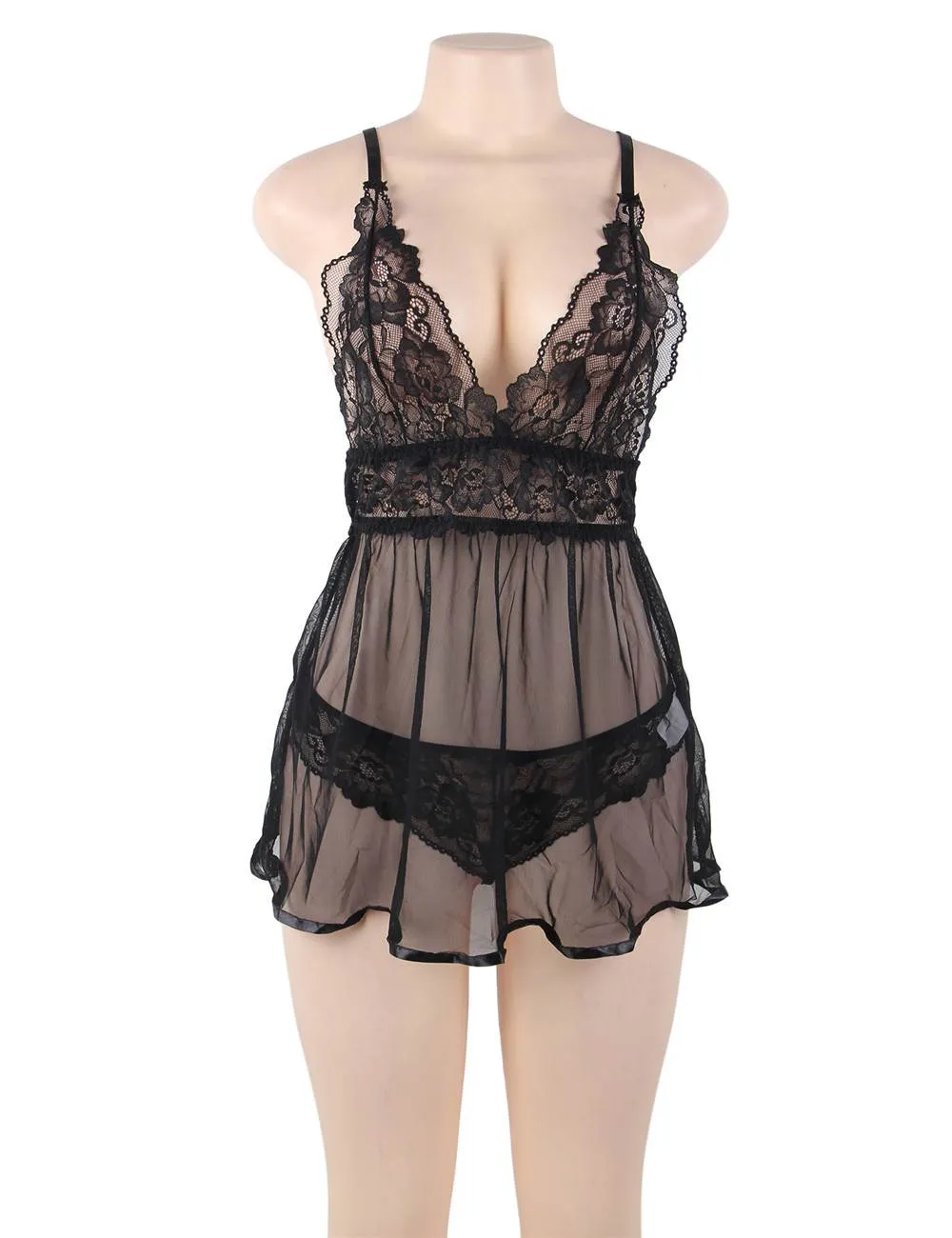 Elegant Backless Fly-away Babydoll Lingerie Egypt