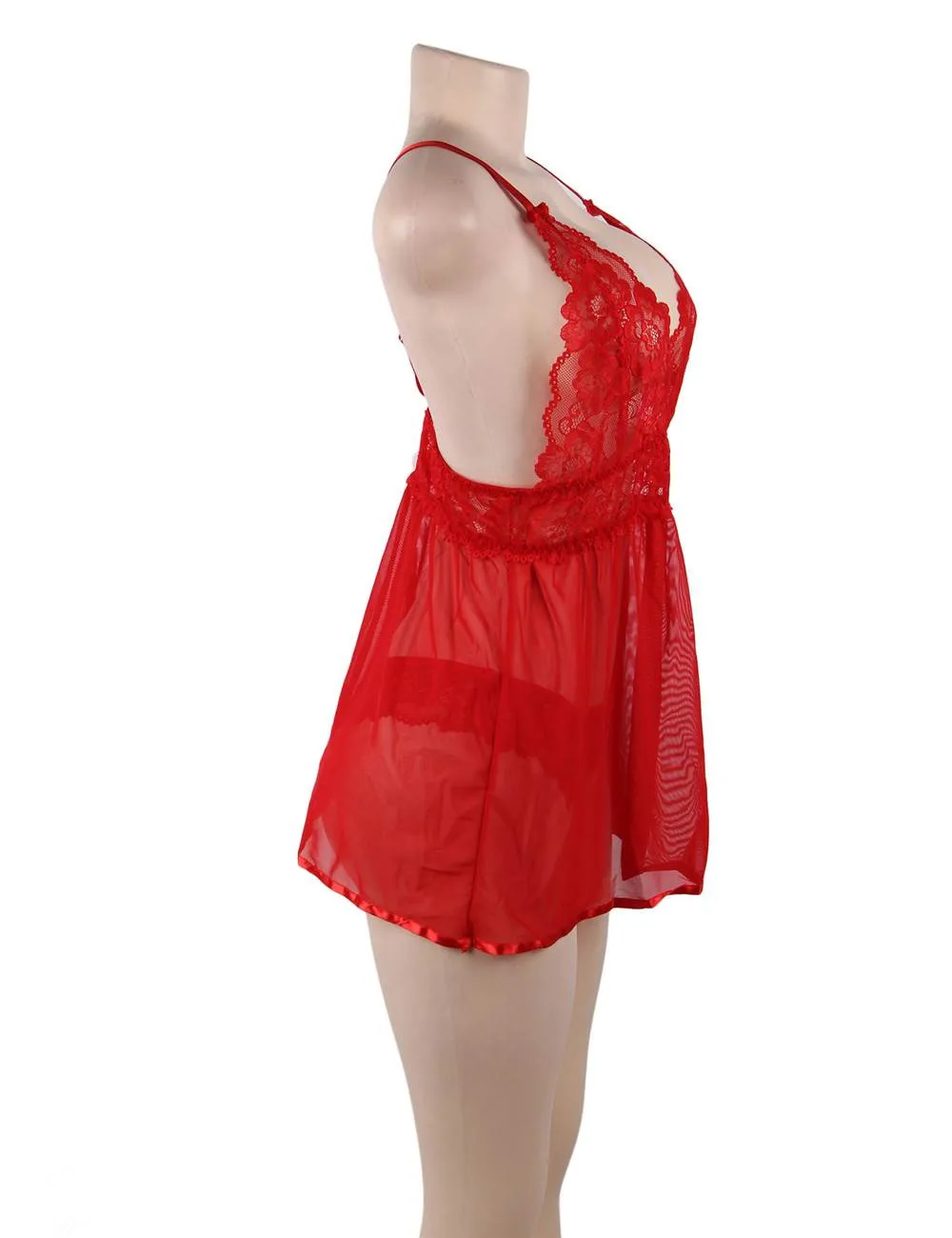 Elegant Backless Fly-away Babydoll Lingerie Egypt