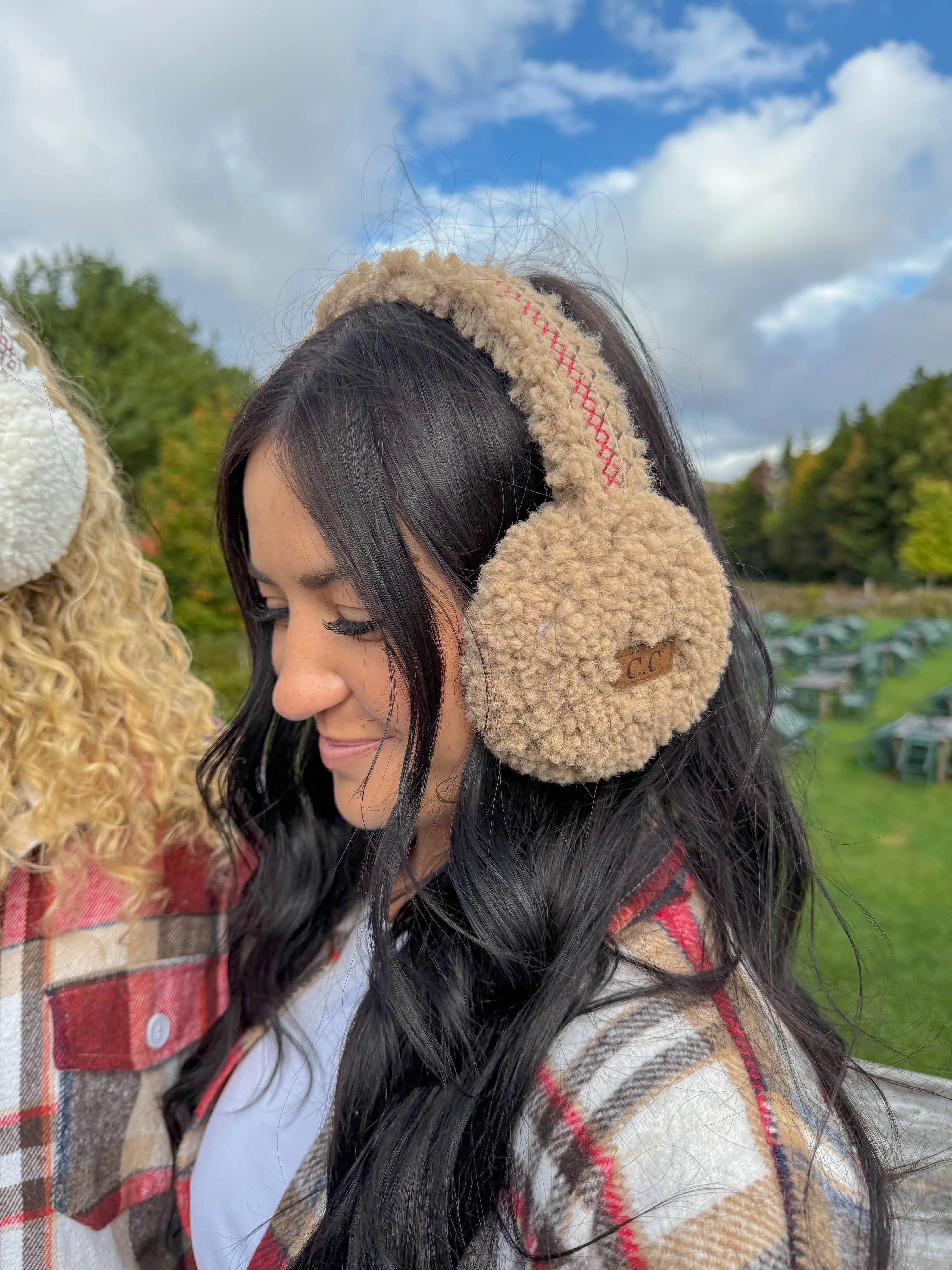 Embroidered Sherpa C.C Earmuff EMS4502