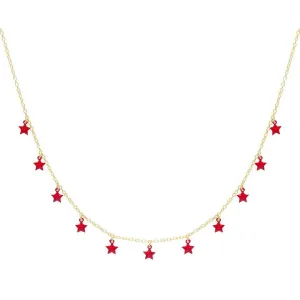 Enamel Stars Choker