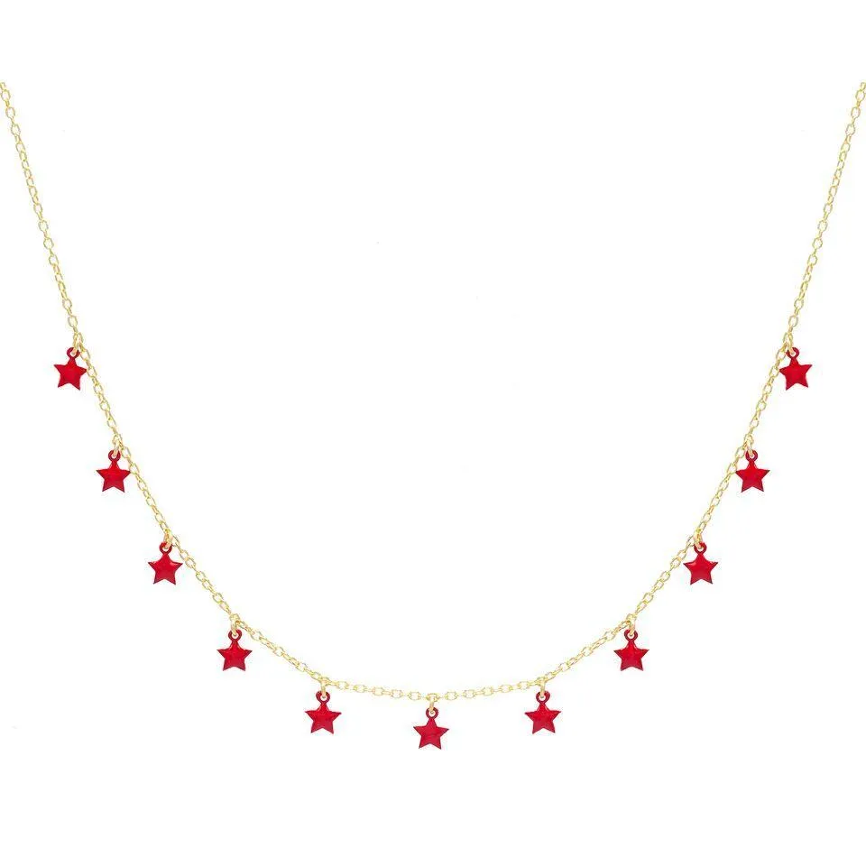 Enamel Stars Choker