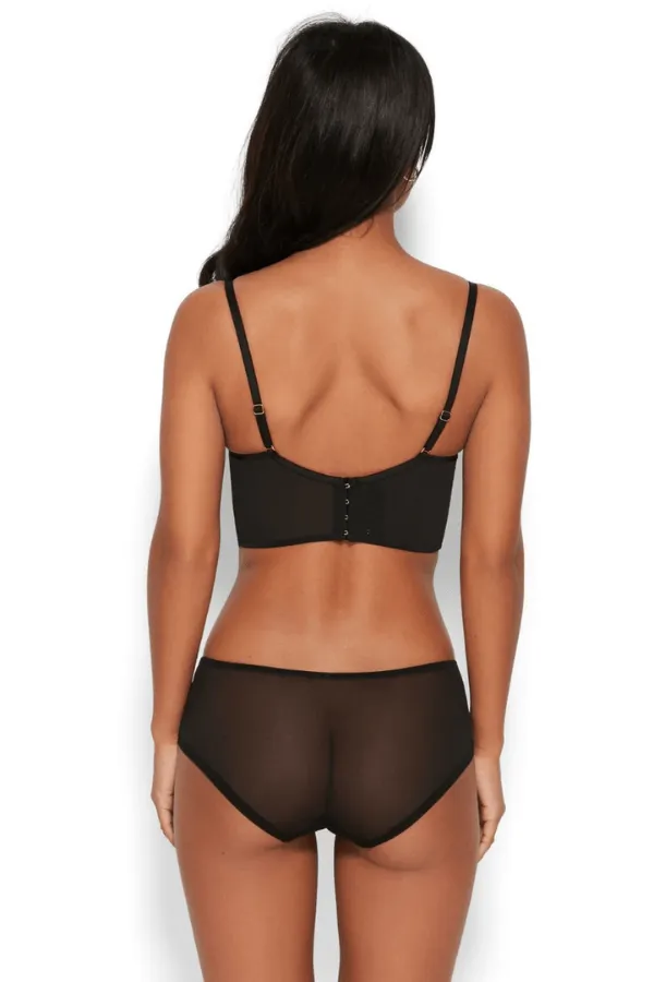 Encore Padded Longline Bra - Black