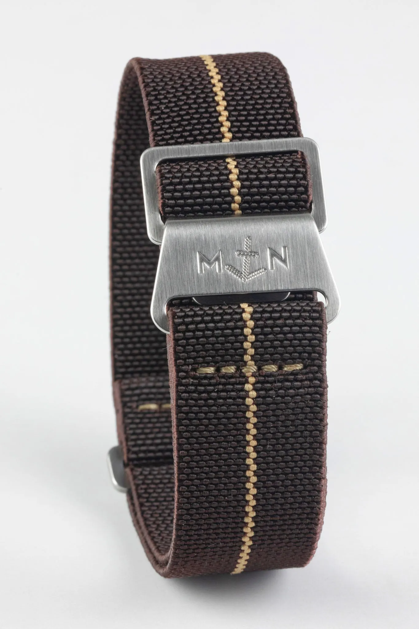 Erika's Originals HAVANA MN™ Strap with MOKKA Centerline - BRUSHED Hardware