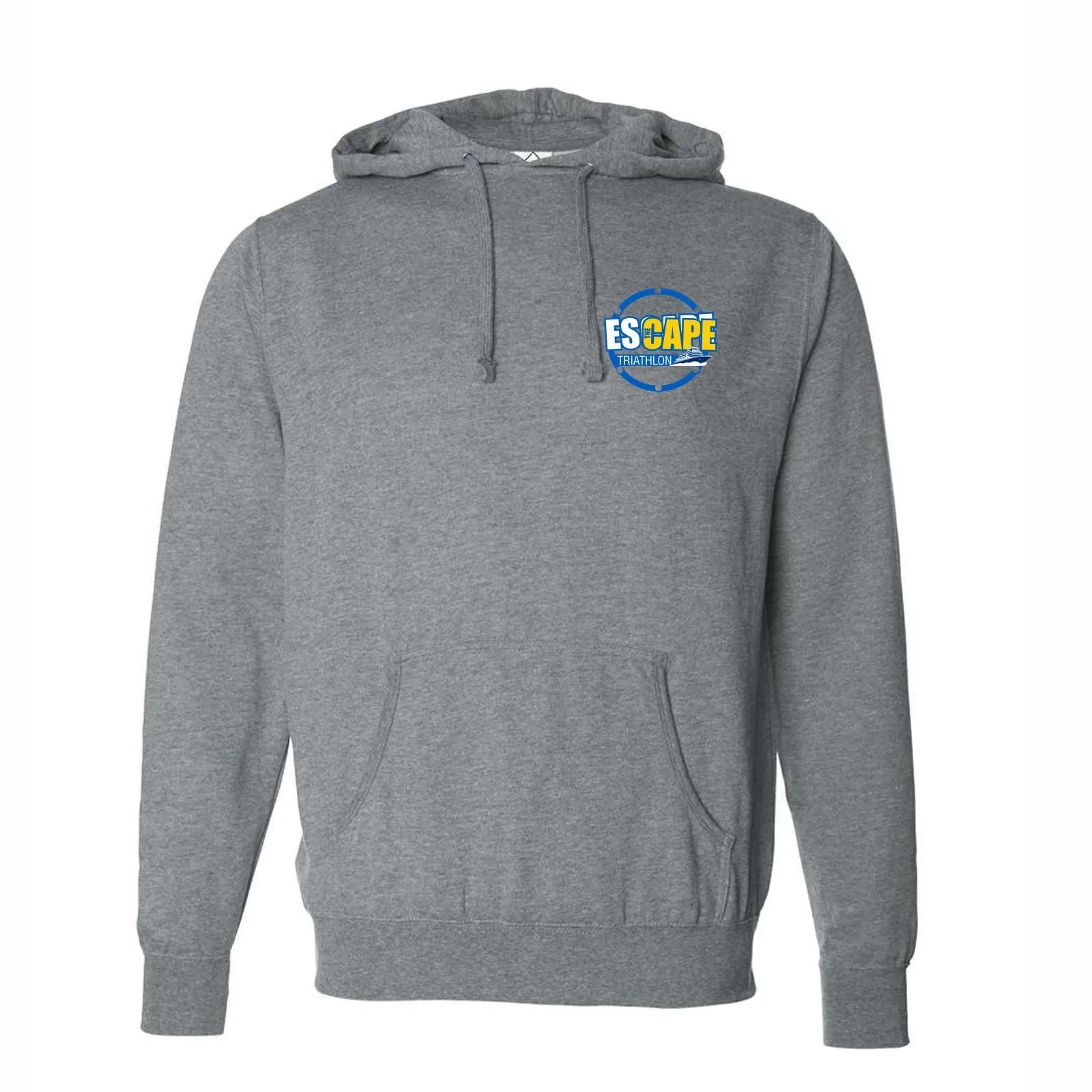 ETC Men's Fleece Midweight Hoody -Gunmetal Heather- LCP