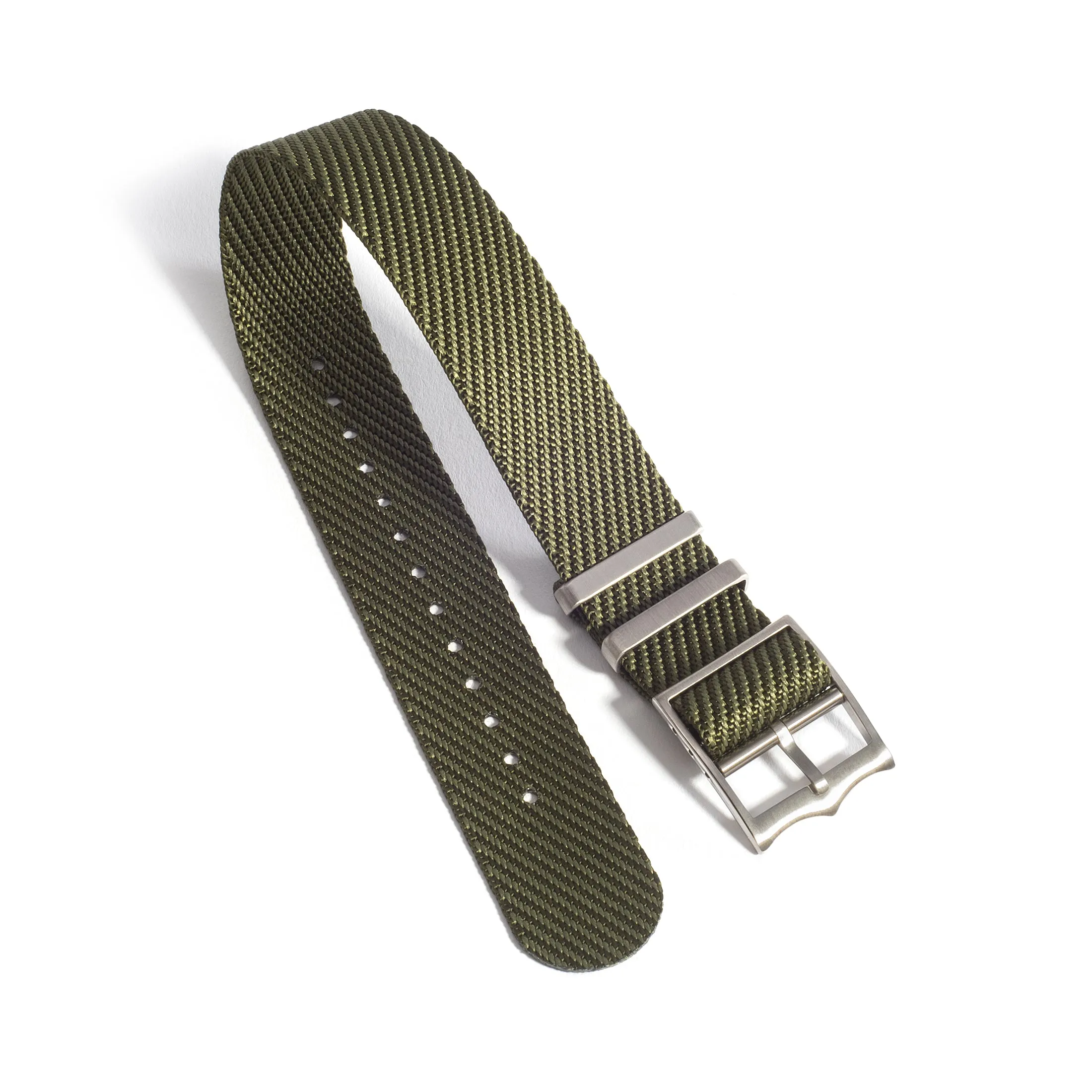 Everest Army Green Single Pass Nylon Watch Band