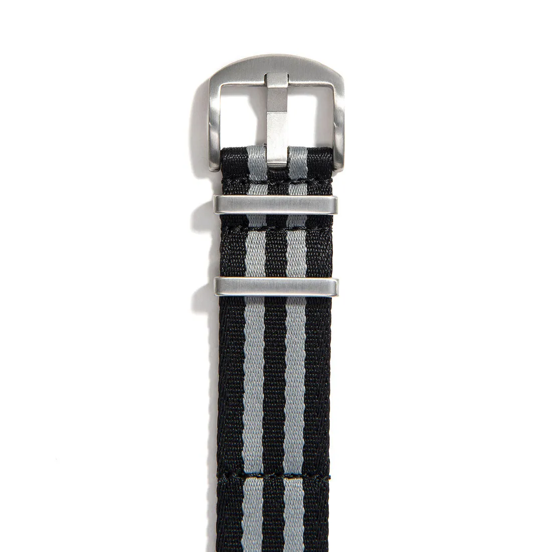 Everest Black & Grey Bond Nylon Watch Band
