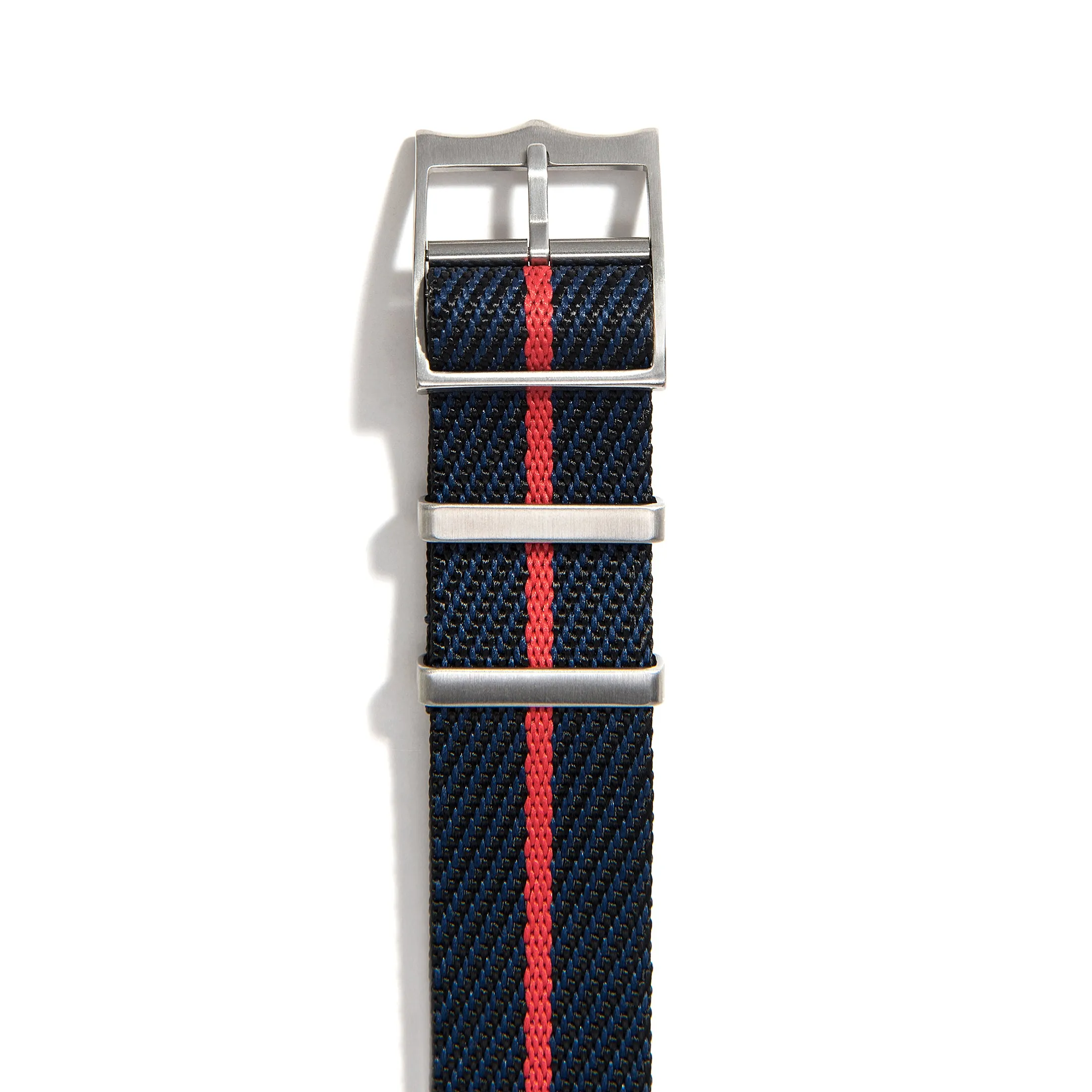 Everest Navy & Red Single Pass Nylon Watch Band