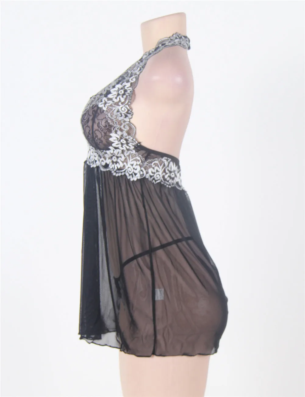 Farwalaya Camisole Babydoll And Thong Set