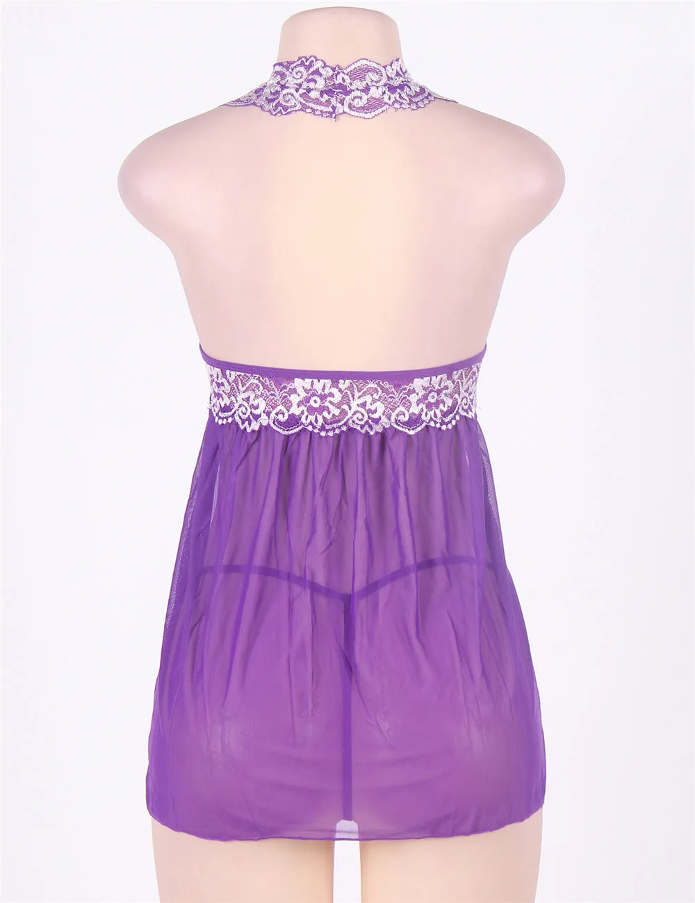 Farwalaya Camisole Babydoll And Thong Set